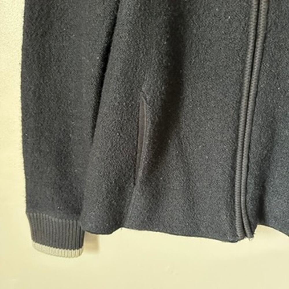 Cableas Sweater Womens MEDIUM Full Zip Wool Blend Gorpcore Outdoor Black Hiking - Picture 3 of 13